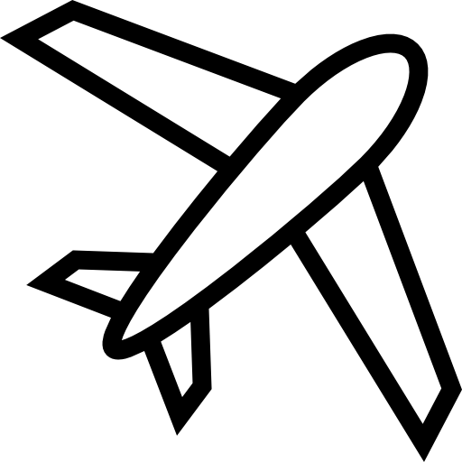 Airplane Outline Icon