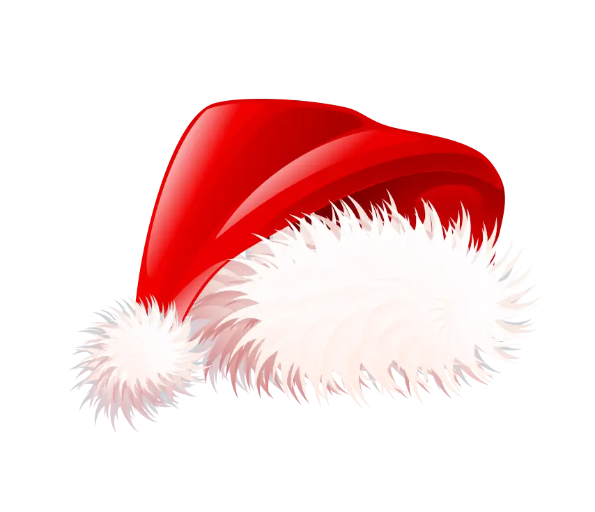 Classic Red Santa Hat with White Fur