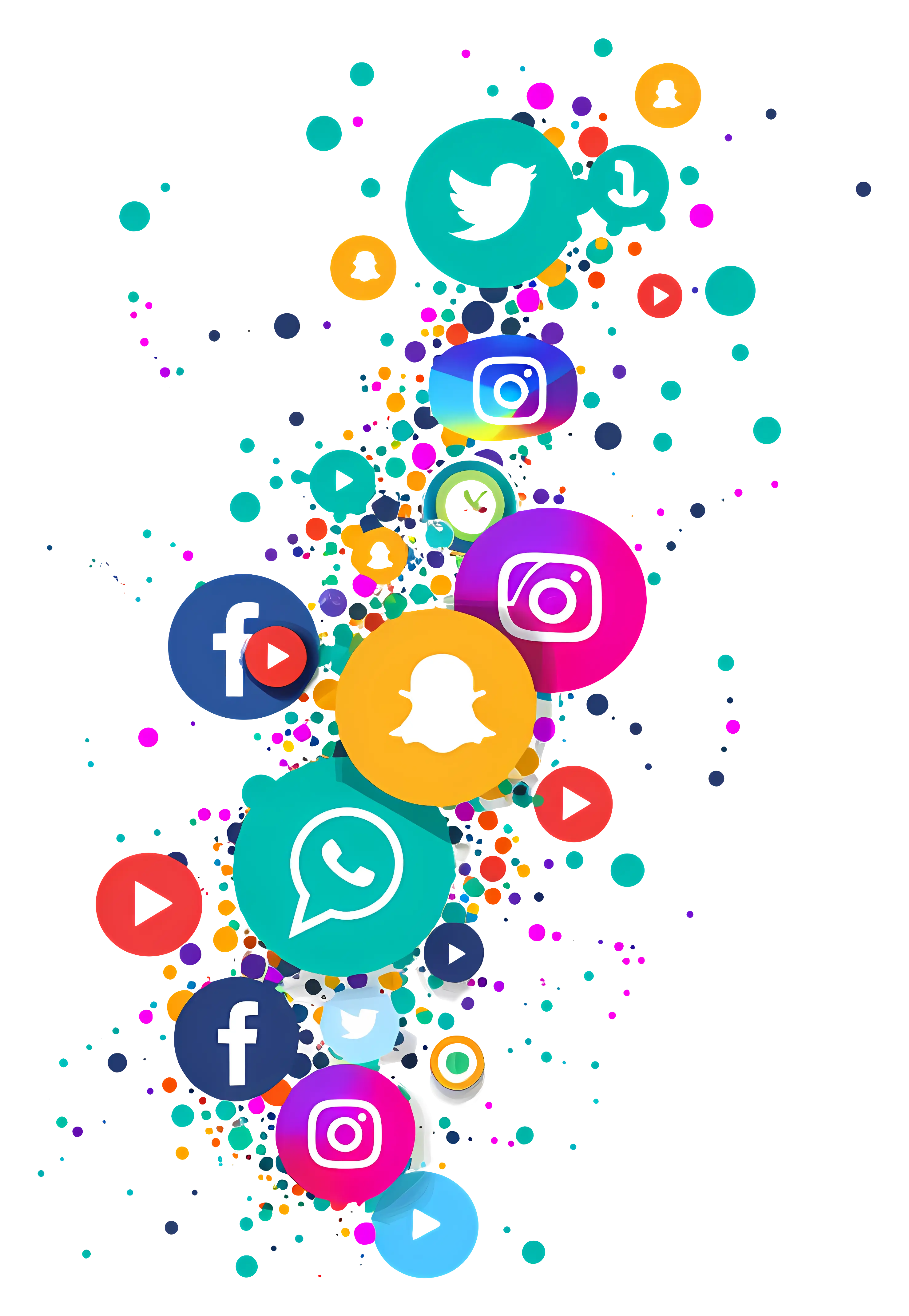 Colorful Social Media Icons Collection