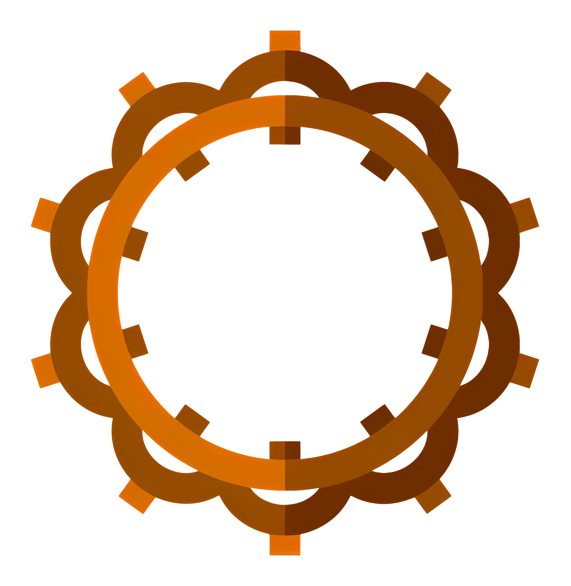 Ornate Circular Decorative Frame