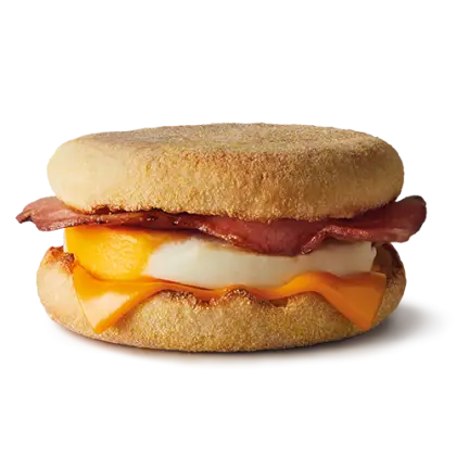 Breakfast Sandwich with Egg, Bacon, and Cheese