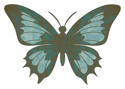Beautiful Green Winged Butterfly