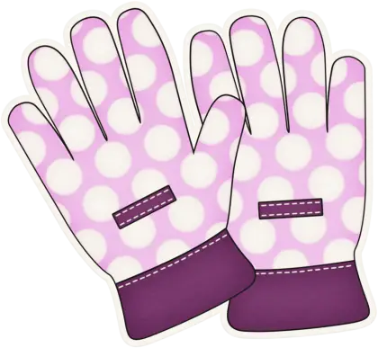 Polka Dot Winter Gloves