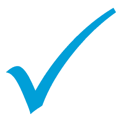 Blue Checkmark Icon for Confirmation