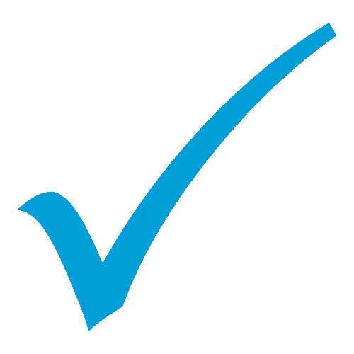 Blue Checkmark Icon for Confirmation