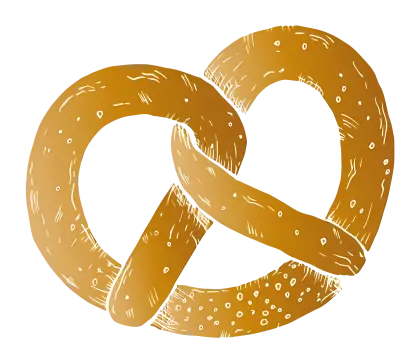 Golden Pretzel with Salt