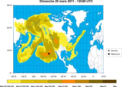 Radiation Map of the World