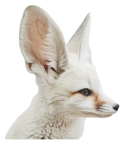 Profile of a Fennec Fox