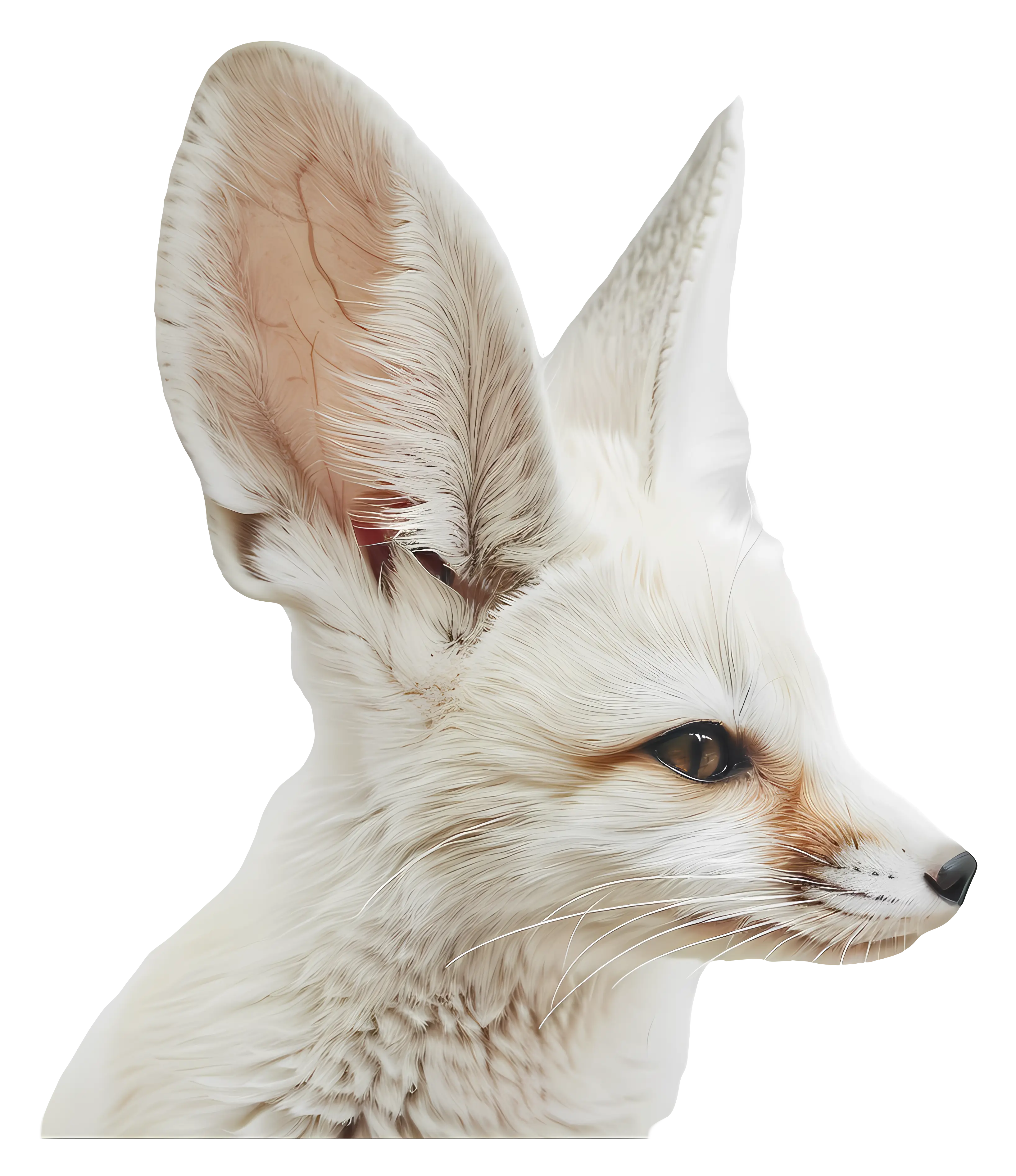 Profile of a Fennec Fox