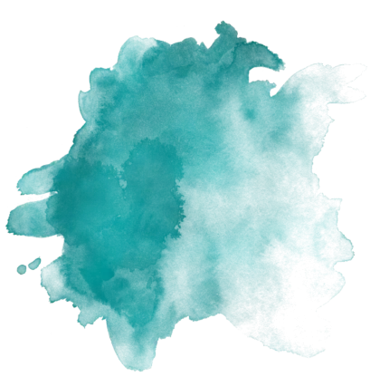 Teal Watercolor Splash for Artistic Design