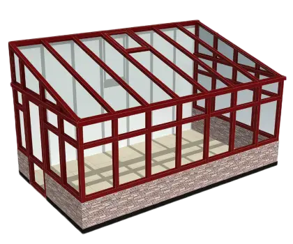 Modern Glass Greenhouse