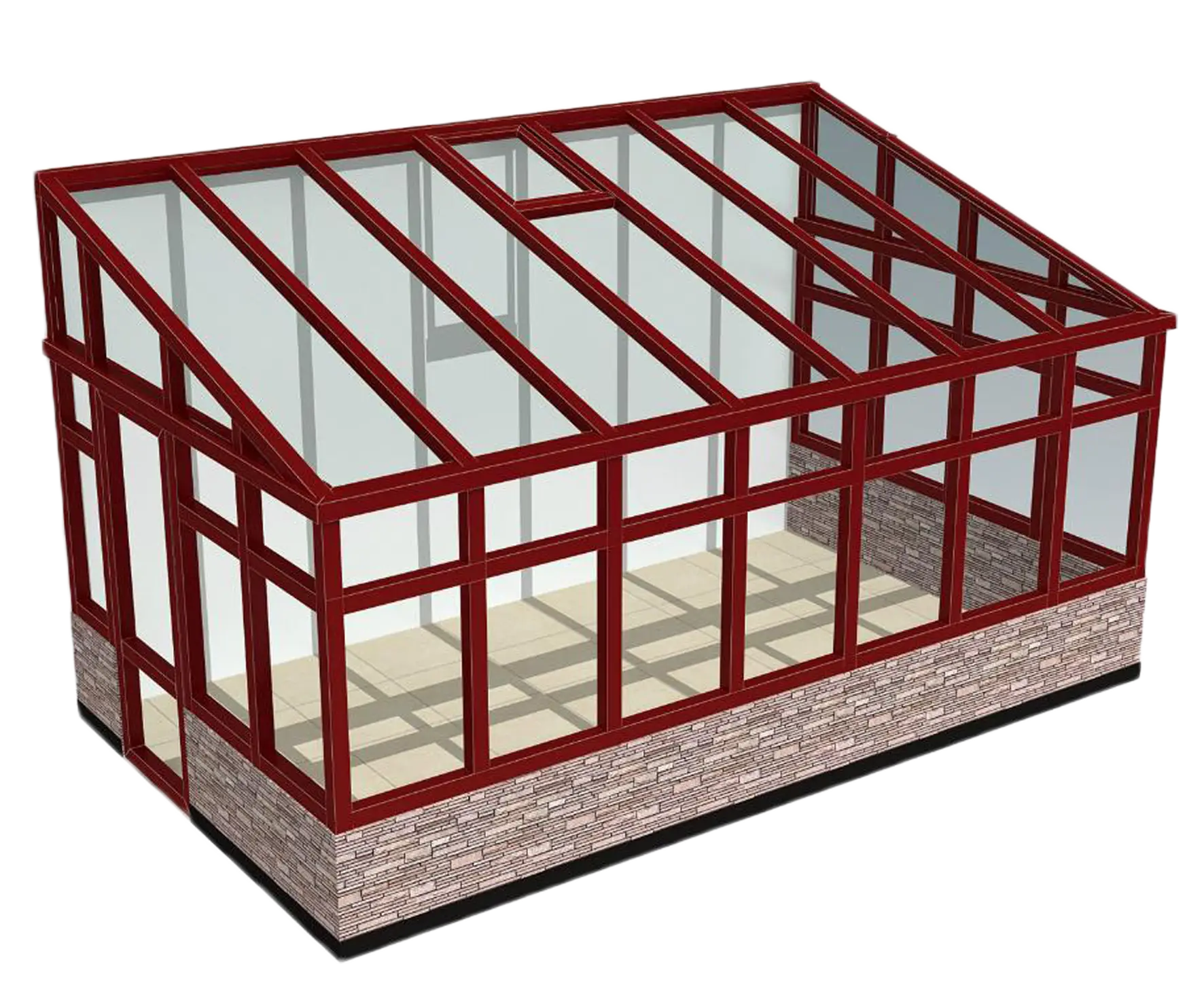 Modern Glass Greenhouse