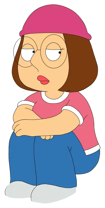 Cartoon Girl Sitting in Animation