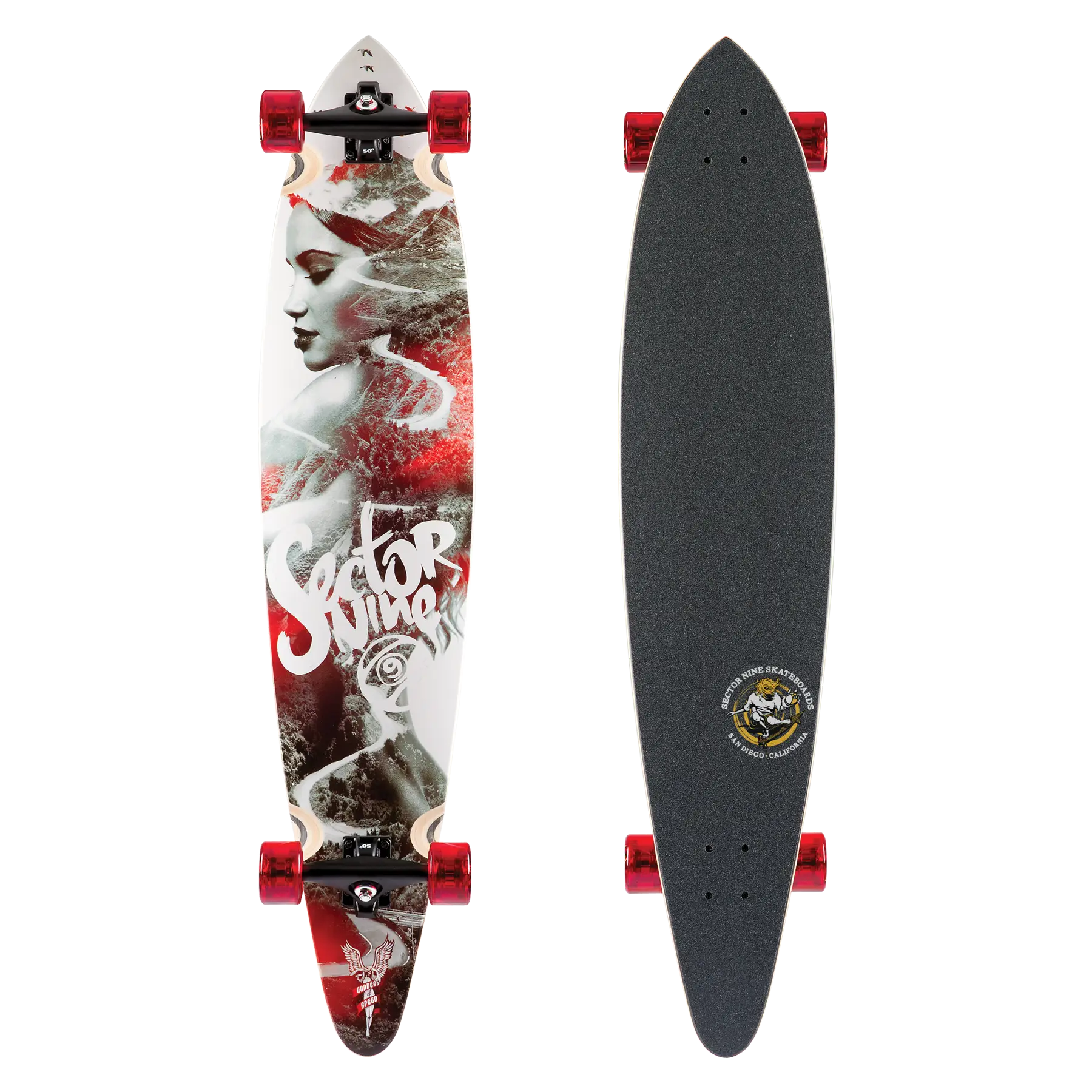 Graphic Longboard Skateboard