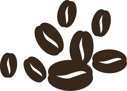 Brown Coffee Beans Illustration