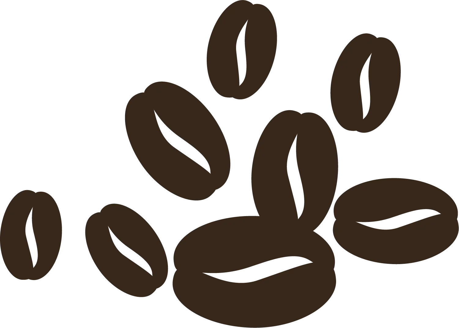 Brown Coffee Beans Illustration