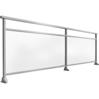 Metal and Glass Railing