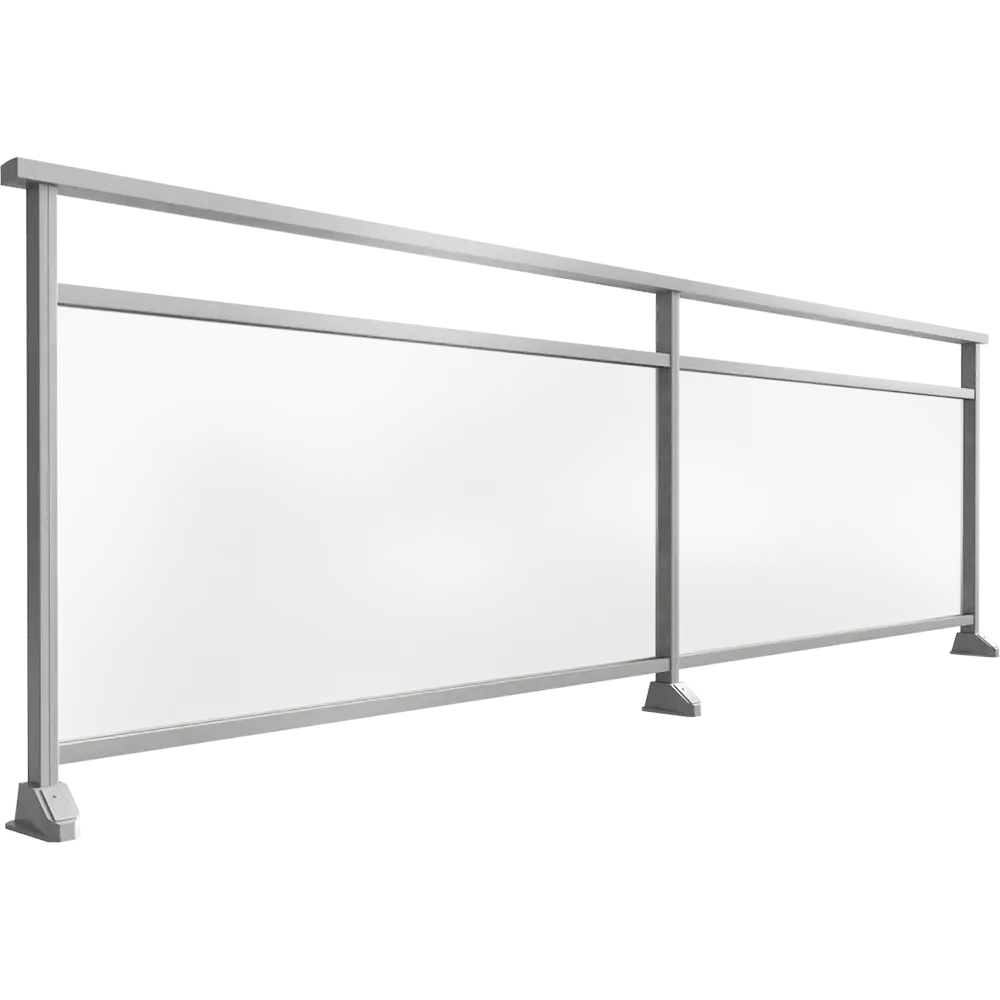 Metal and Glass Railing