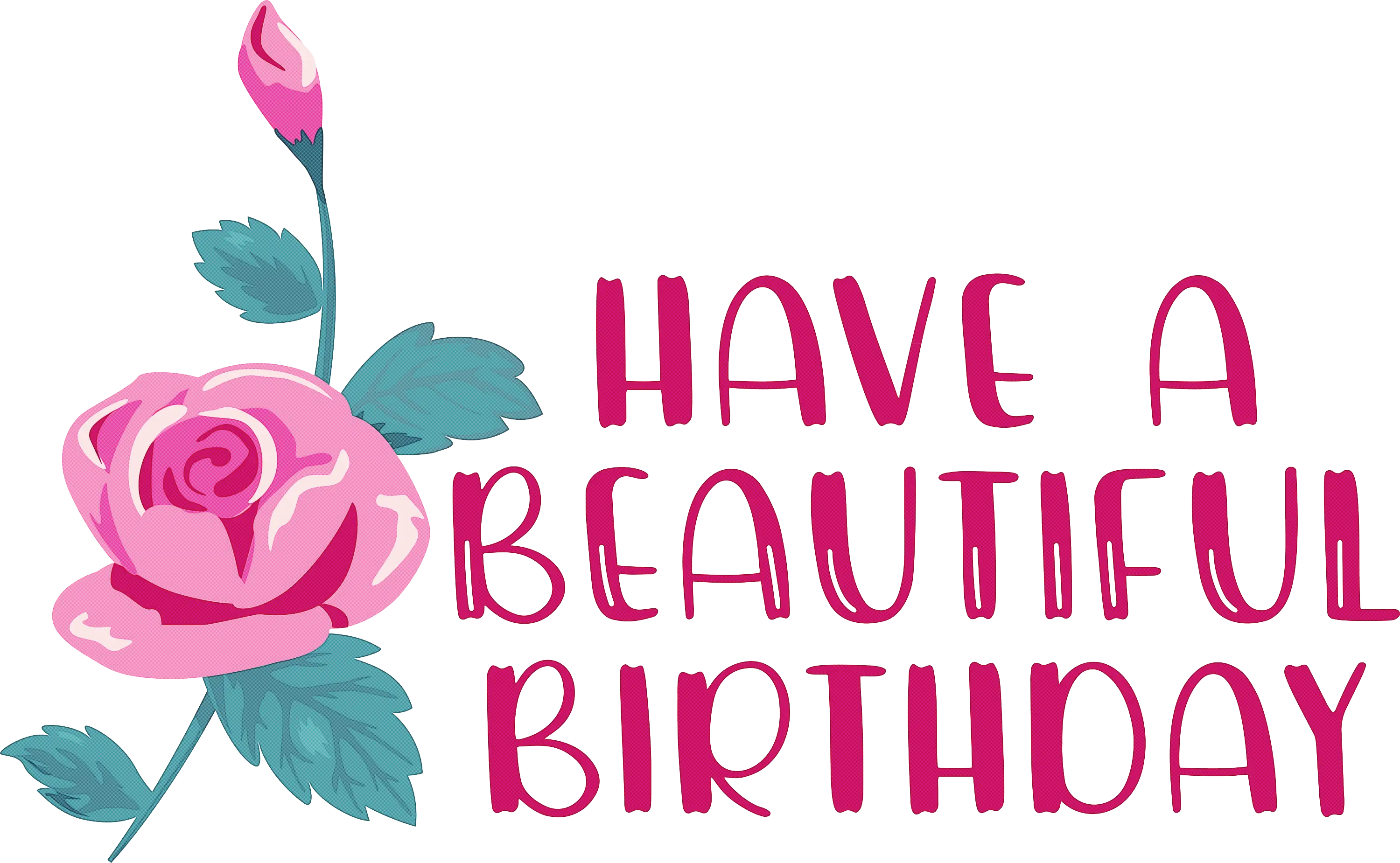 Beautiful Rose Greeting for a Birthday