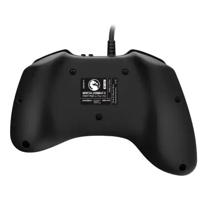 Black Gaming Controller Back View