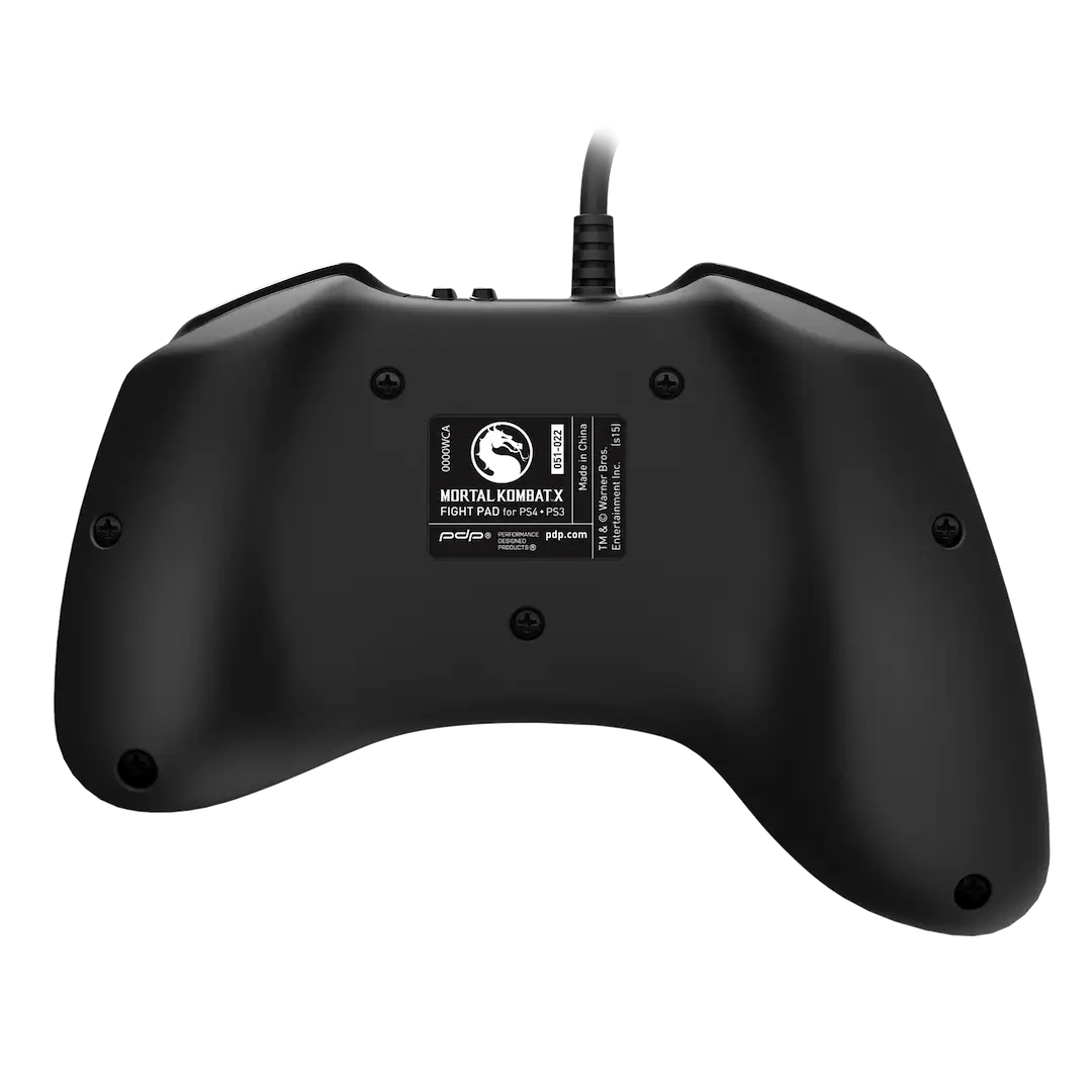 Black Gaming Controller Back View