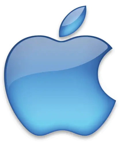 Blue Apple Logo Illustration
