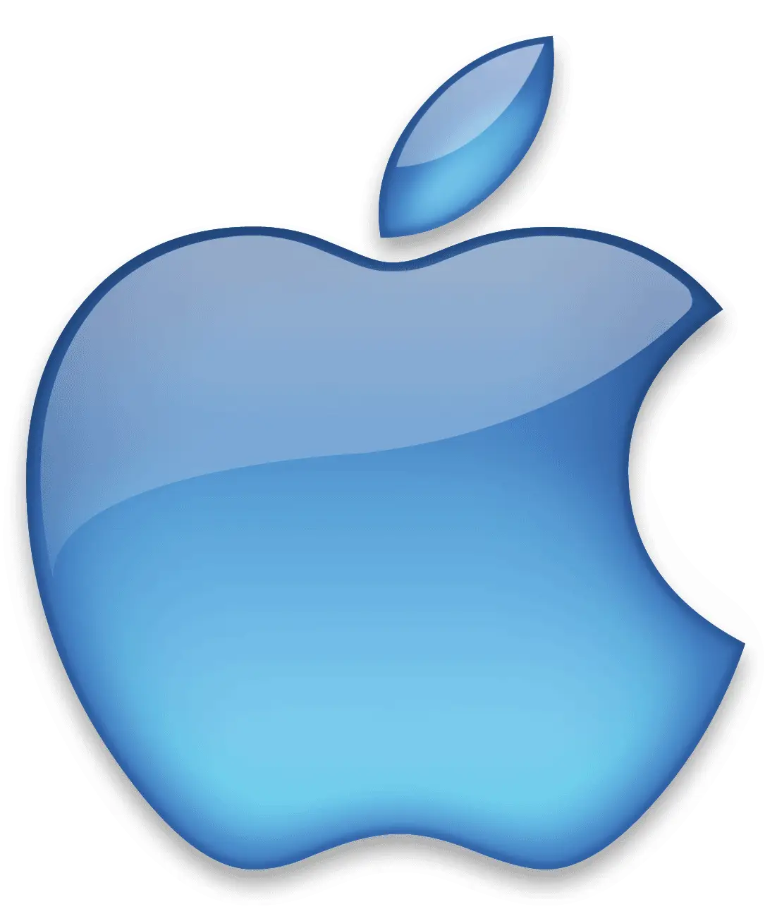 Blue Apple Logo Illustration