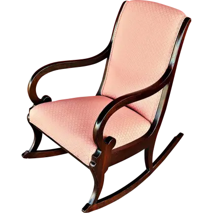 Comfortable Rocking Chair with Wooden Frame