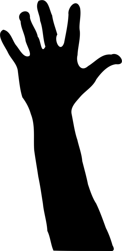 Silhouette of Hand in Gesture