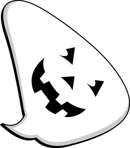 Smiling Ghost for Halloween