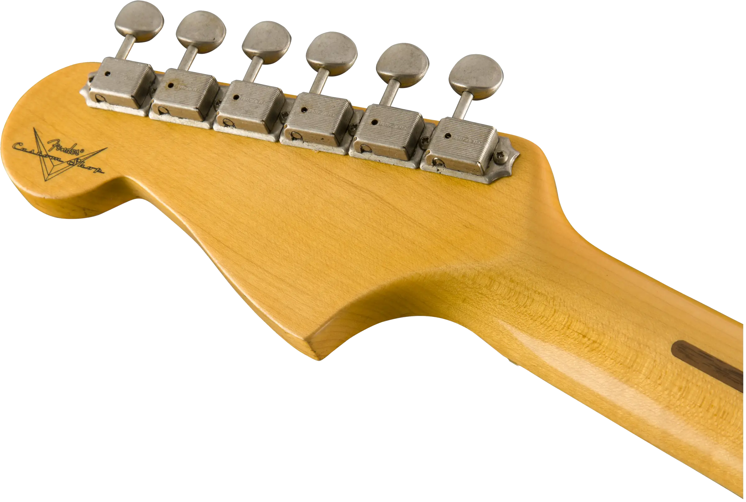Detailed Guitar Headstock with Tuners
