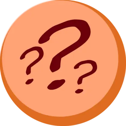 Orange Question Mark Icon for Inquiry Concepts