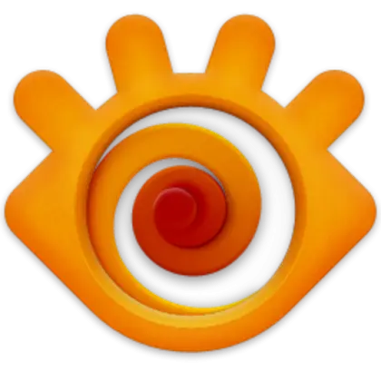 Orange Spiral Eye Logo