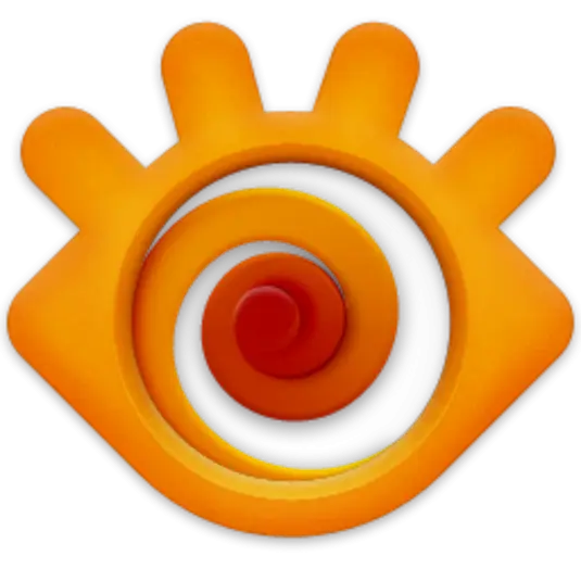 Orange Spiral Eye Logo
