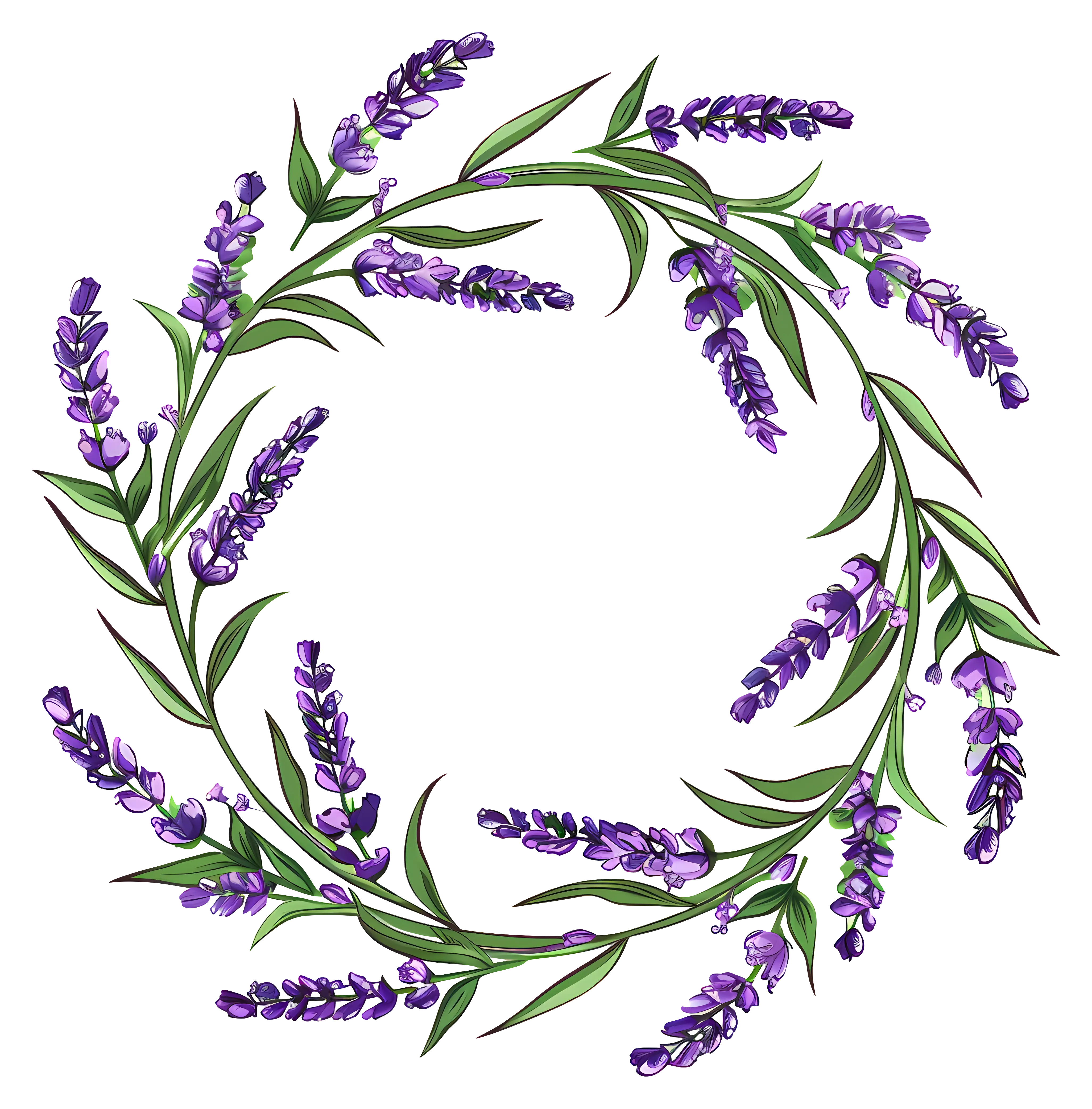 Lavender Wreath for Elegant Floral Decoration