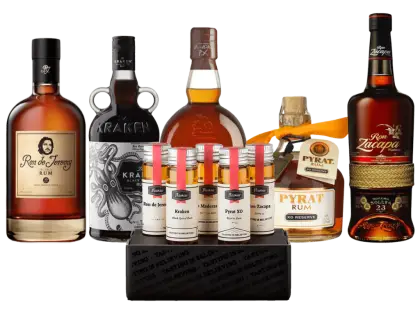 Assorted Rum Bottles