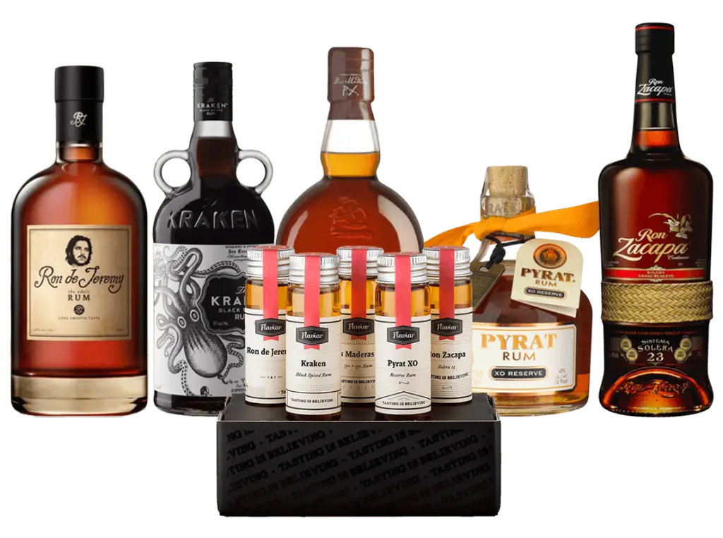 Assorted Rum Bottles