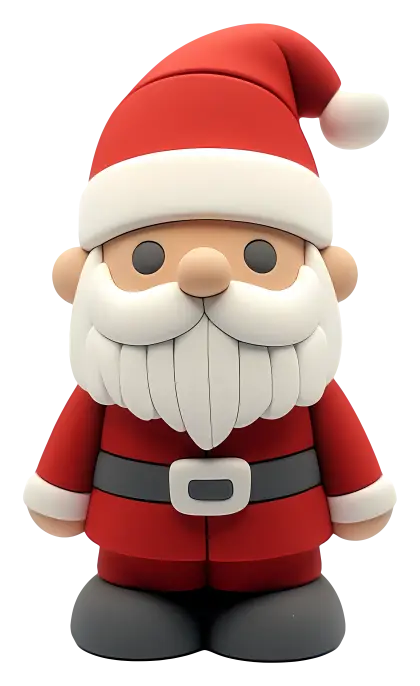 Santa Claus with Toy Illustration