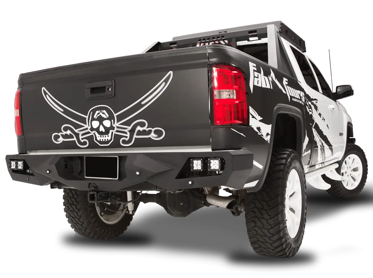 Black Truck with Custom Pirate Design