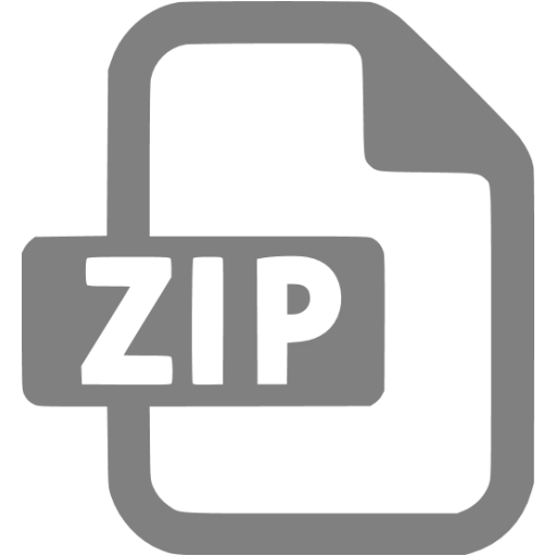 Gray Zip File Icon