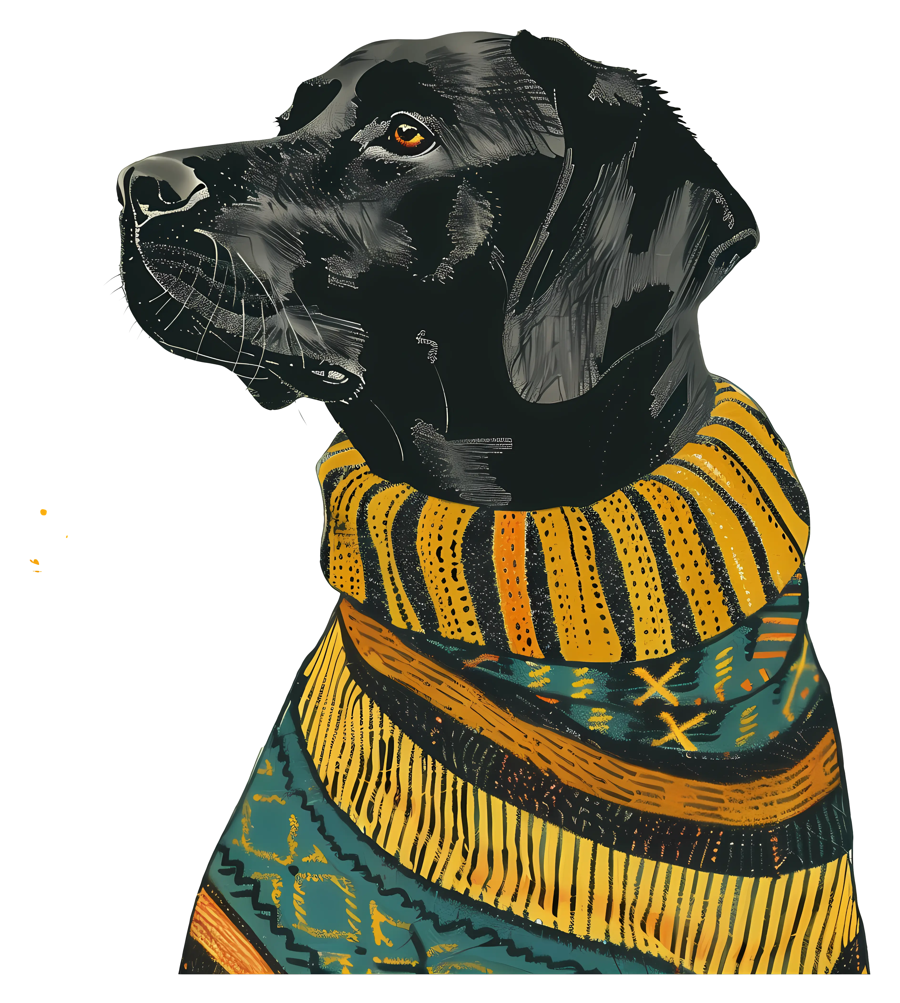 Dog in Cozy Sweater