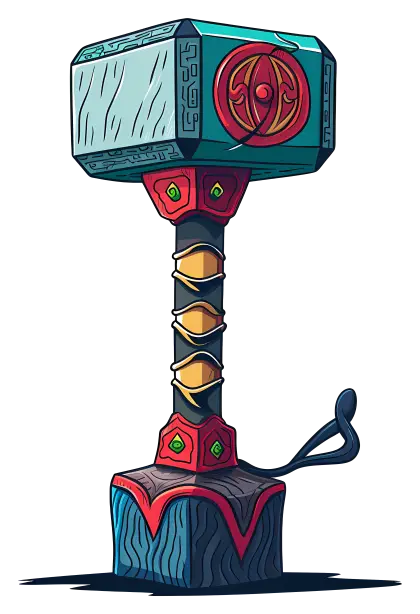Mythical Hammer with Intricate Design