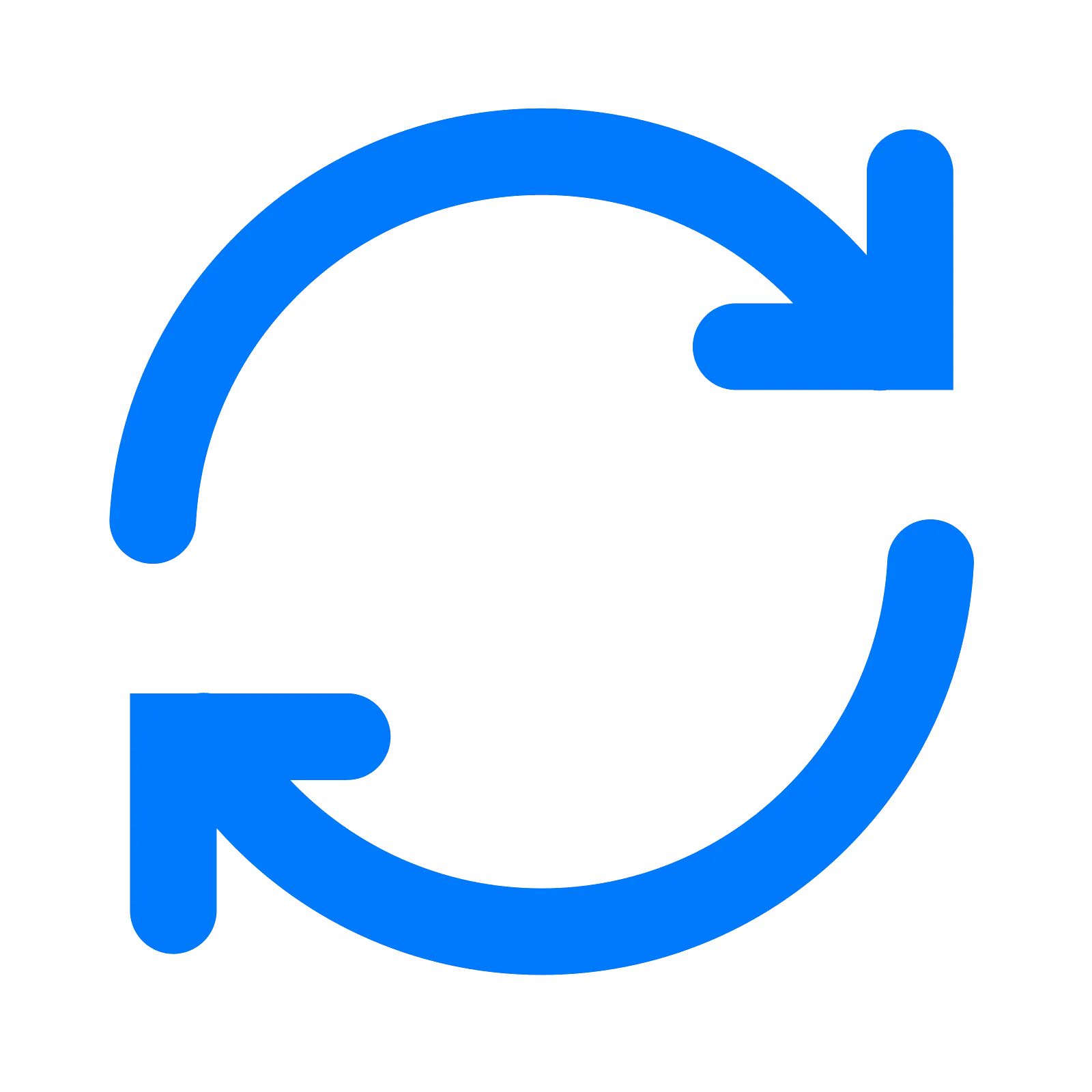 Blue Circular Arrows
