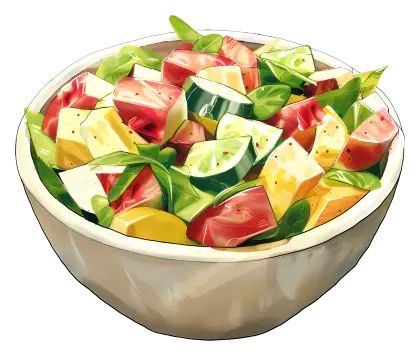 Fresh Vegetable Salad in a Bowl
