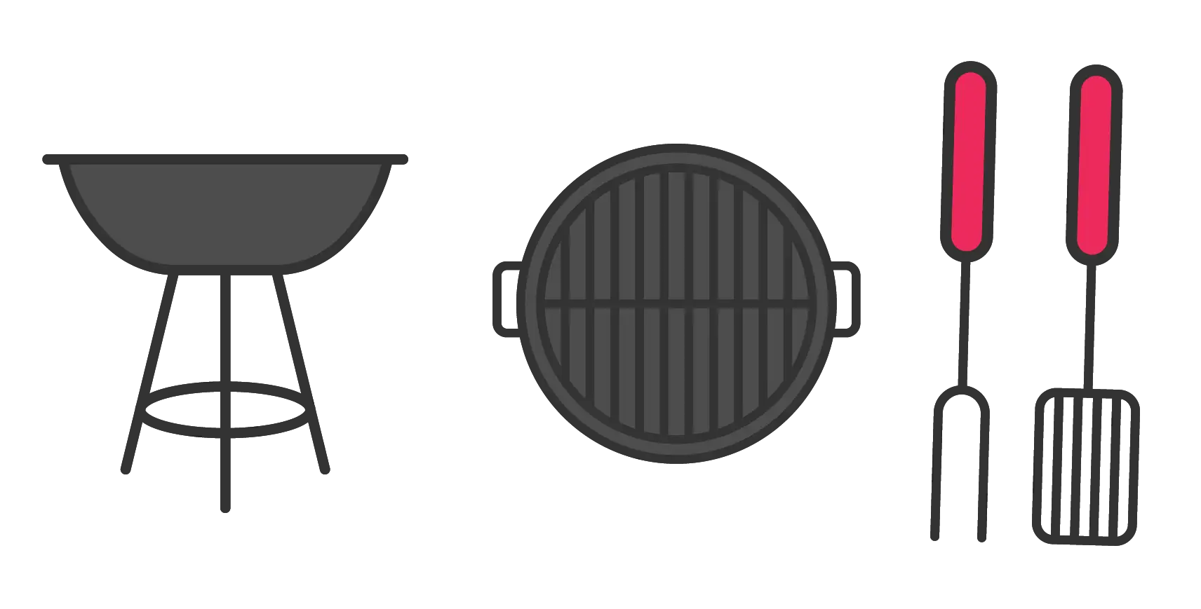 Barbecue Grill with Utensils