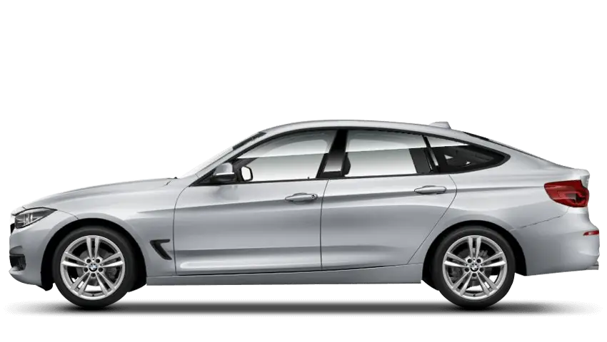 Silver Car Side View Illustration