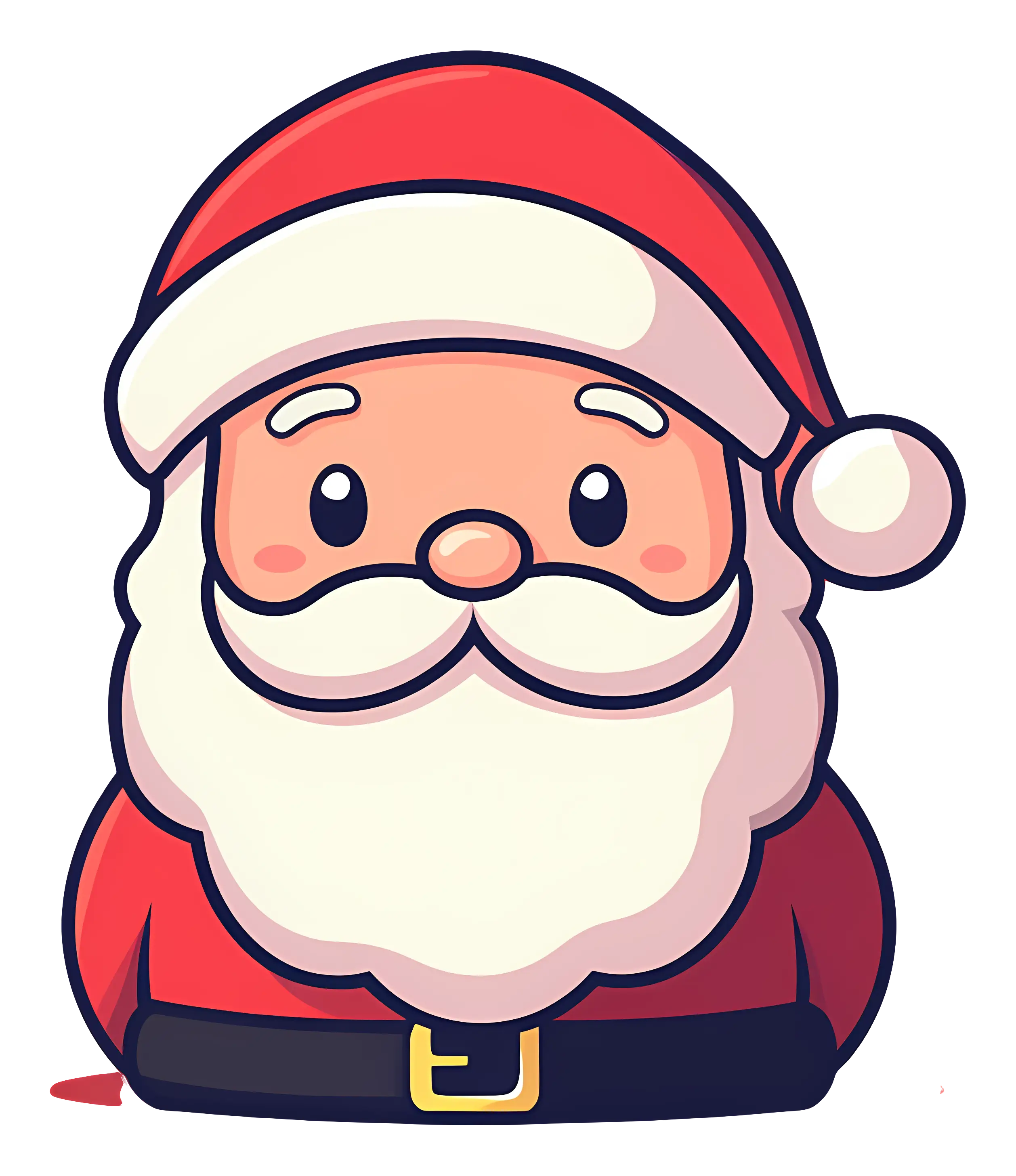 Santa Claus Cartoon for Christmas Illustration
