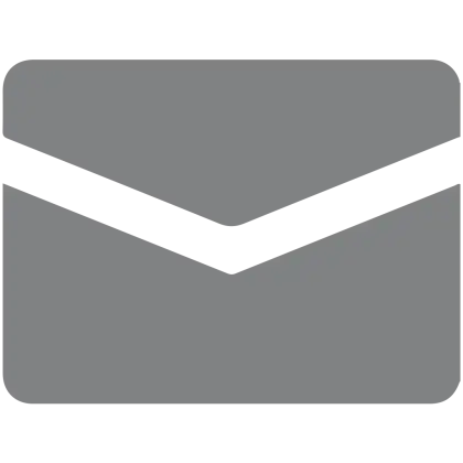 Grey Envelope Icon for Communication Representation