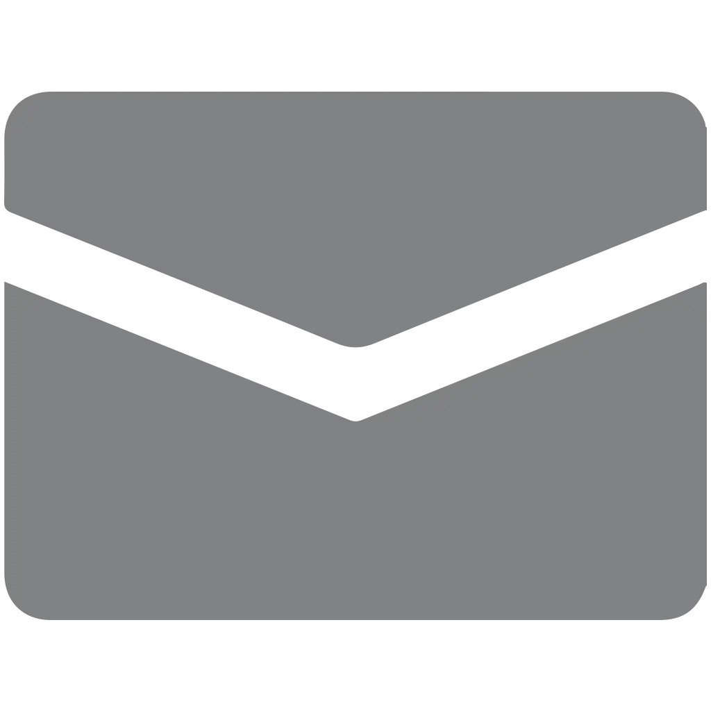 Grey Envelope Icon for Communication Representation