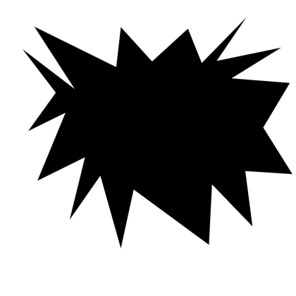 Black Burst Shape for Design